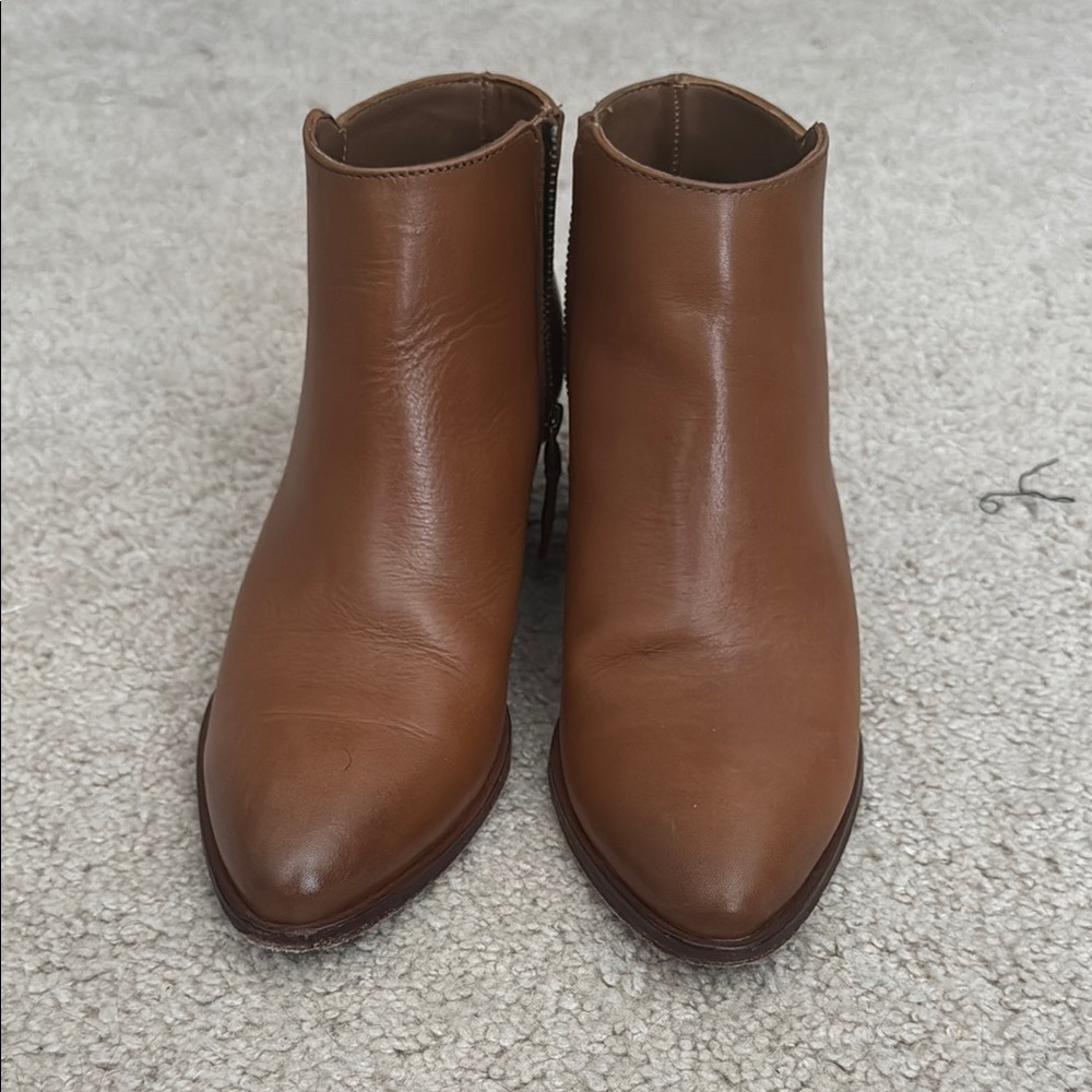 Brown Leather Ankle Boots